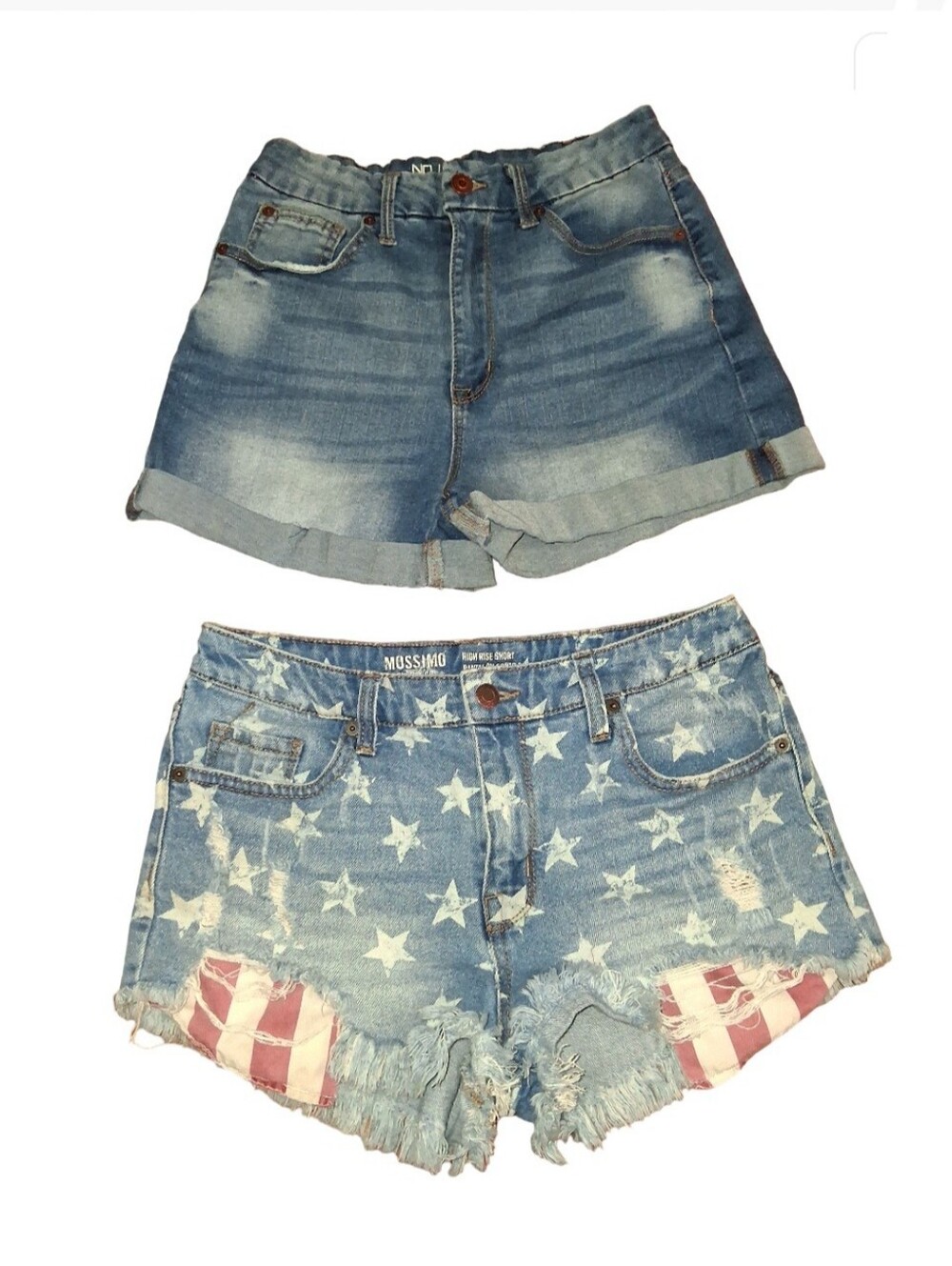 Clothes: Womens Jean Short Shorts 2pc (7 & 8)